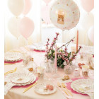 Kit coordinato tavola festa THUN teddy friend Rosa orsetto - piatti bicchieri tovaglioli