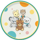 Kit coordinato tavola festa THUN teddy friend verde orsetto - piatti bicchieri tovaglioli