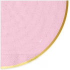 Kit coordinato tavola festa RUSTIC PEONY variante rosa - piatti bicchieri tovaglioli