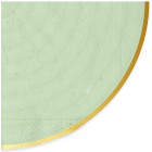 Kit coordinato tavola festa RUSTIC BOTANIC variante VERDE - piatti bicchieri tovaglioli