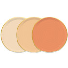 Kit coordinato tavola festa RUSTIC SUNSET variante terracotta/salmone  - piatti bicchieri tovaglioli
