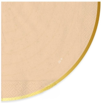Kit coordinato tavola festa RUSTIC SUNSET variante terracotta/salmone  - piatti bicchieri tovaglioli