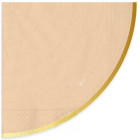 Kit coordinato tavola festa RUSTIC SUNSET variante terracotta/salmone  - piatti bicchieri tovaglioli