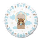 Palloncino in Mylar orsetto CELESTE Teddy Friends by Thun - gonfiabile ad elio o aria 45 cm