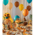 6 cappelli CAPPELLINI Orsetto Teddy Friends by THUN - coni in carta per feste BAMBINI e adulti