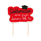 Cake Topper in carta DOTTORESSA ma puoi darmi del tu per la LAUREA decorazione torte