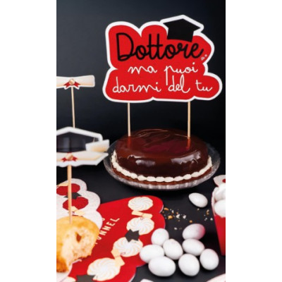 Cake Topper in carta DOTTORE ma puoi darmi del tu per la LAUREA decorazione torte