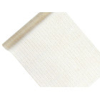 RUNNER organza bianca con righe oro - 48cm x 9m