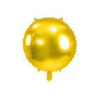Pallone PALLONCINO TONDO ORO in foil Mylar - gonfiabile ad aria o elio 45CM