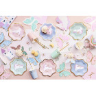 12 Tovaglioli in carta a forma di FARFALLA colori assortiti - 16x12cm
