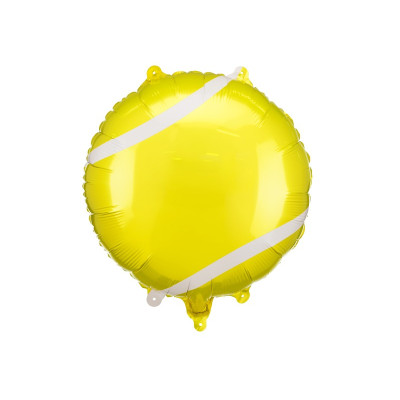 PALLONCINO mylar a forma di PALLINA da tennis - 45cm - gonfiabile ad aria