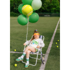 PALLONCINO mylar a forma di PALLINA da tennis - 45cm - gonfiabile ad aria