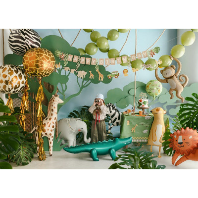 Pallone in foil MYLAR SCIMMIA - addobbo decorazione feste,  gonfiabile ad aria