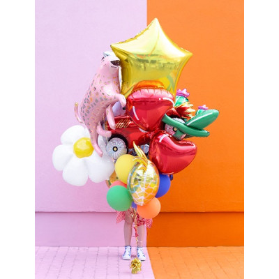 Pallone PALLONCINO STELLA ORO in foil Mylar - gonfiabile ad aria o elio 84 cm