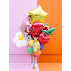 Pallone PALLONCINO STELLA ORO in foil Mylar - gonfiabile ad aria o elio 84 cm