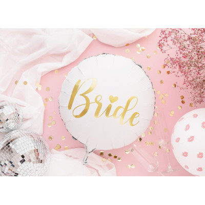 Palloncino BRIDE  per Addio al Nubilato per la SPOSA  - pallone in foil mylar 45cm