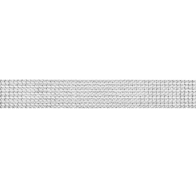 Nastro di Strass argento larghezza 4 cm lunghezza 9 mt