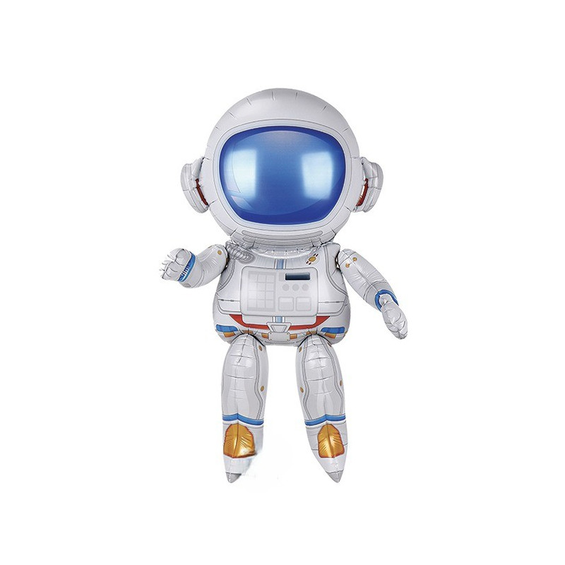 PALLONCINO in foil Mylar 3D a forma di ASTRONAUTA tuta Spazio Spaziale 75cm