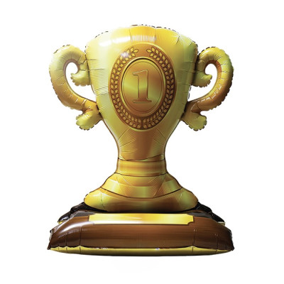 PALLONCINO a forma di TROFEO COPPA - 3D Stand Up- 85X106X43 cm