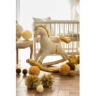 PALLONCINO pallone in foil Mylar a forma di CAVALLO A DONDOLO 118x104cm