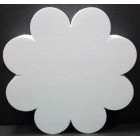 FIORE in POLISTIROLO per basi Torte e Dolci o Topper Finti - Diametro 15 cm Altezza 7,5 cm