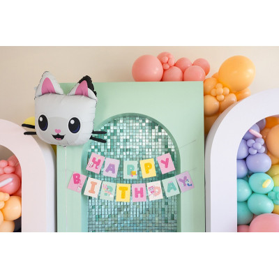 FESTONE  HAPPY BIRTHDAY GABBY'S Dollhouse in carta 15x180cm