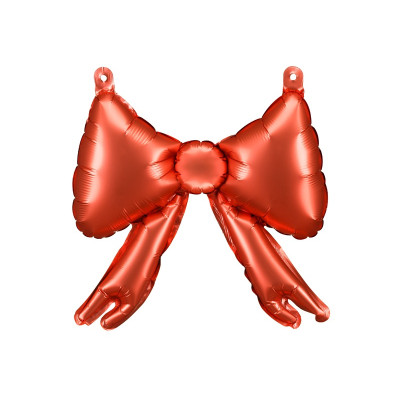 Set 5 Palloncino foil Mylar FIOCCO ROSSO - gonfiabile ad aria 25,5X25 cm