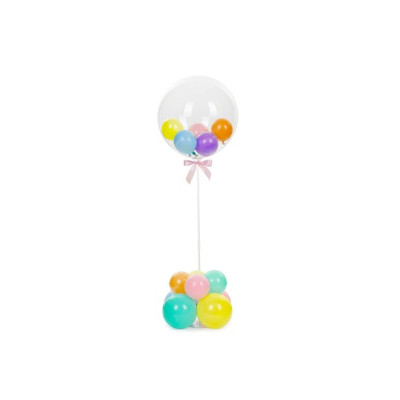Supporto in plastica per palloncini per alloggiare 1 palloncino- altezza 72 cm