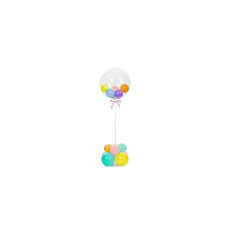 Supporto in plastica per palloncini per alloggiare 1 palloncino- altezza 72 cm