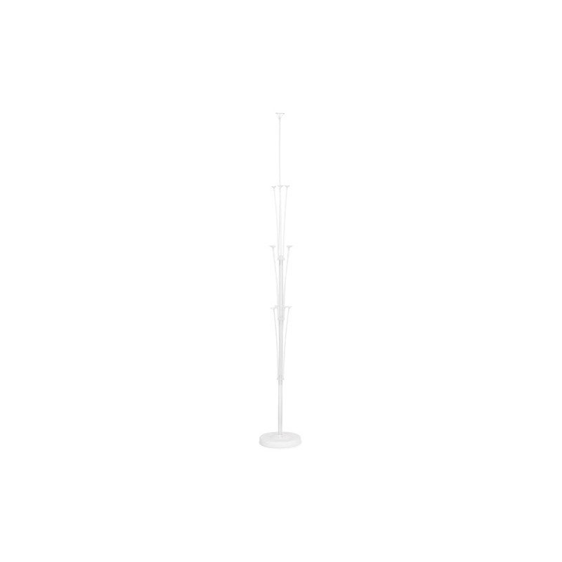 Supporto in plastica per palloncini per alloggiare 13 palloncini. Altezza 1,6mt