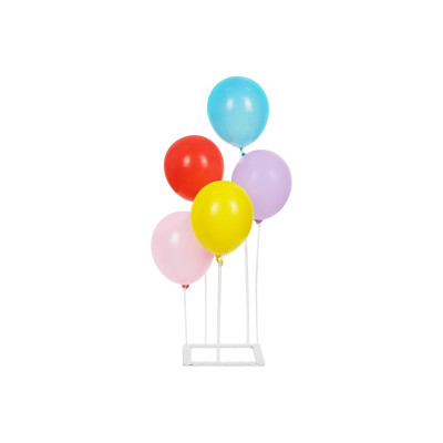 Supporto in plastica per palloncini per alloggiare 5 palloncini.