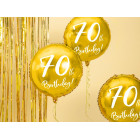 Palloncino foil mylar 70 ANNI colore ORO - gonfiabile ad aria o ad elio - 45 cm