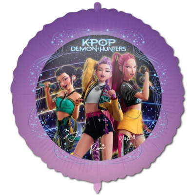 Pallone PALLONCINO in foil MYLAR K-POP DEMON HUNTERS 46cm
