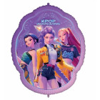 Pallone PALLONCINO in foil MYLAR K-POP DEMON HUNTERS 56,5x75 cm