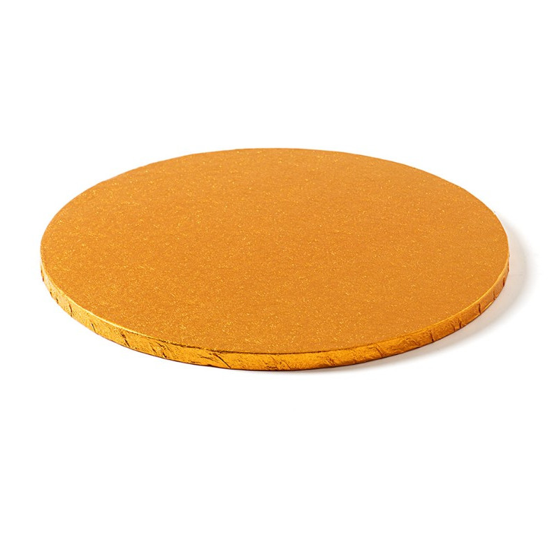 CAKE BOARD TONDO Ø 35 x H 1,2cm - Vassoio ARANCIO - Piatto SottoTorta rigido