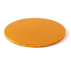 CAKE BOARD TONDO Ø 35 x H 1,2cm - Vassoio ARANCIO - Piatto SottoTorta rigido