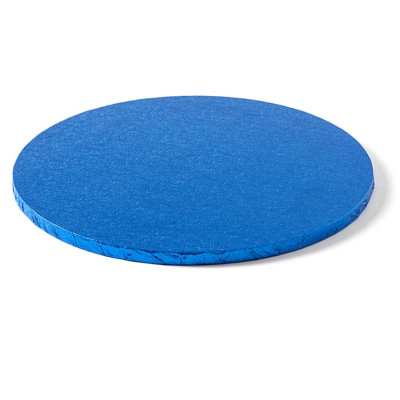 CAKE BOARD TONDO Ø 35 x H 1,2cm - Vassoio BLU - Piatto SottoTorta rigido