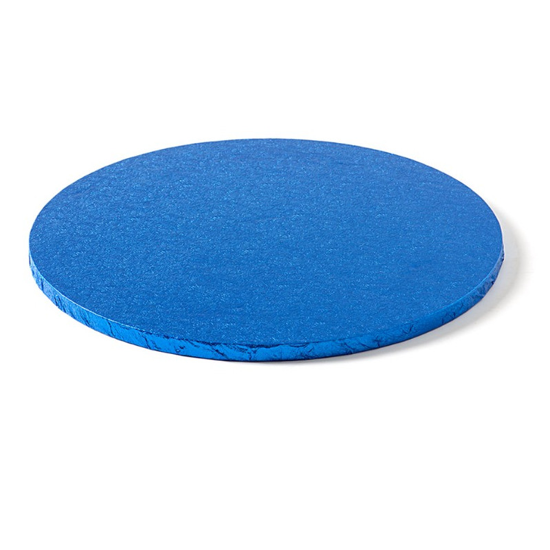 CAKE BOARD TONDO Ø 35 x H 1,2cm - Vassoio BLU - Piatto SottoTorta rigido