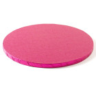 CAKE BOARD TONDO Ø 35 x H 1,2cm - Vassoio FUCSIA - Piatto SottoTorta rigido