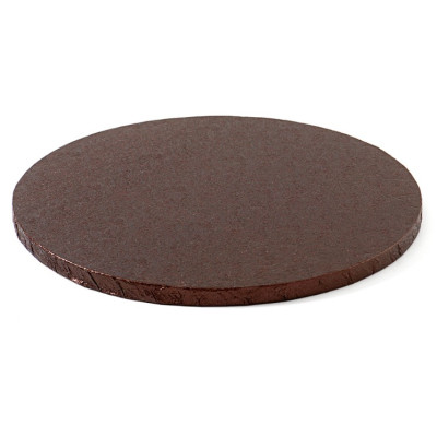 CAKE BOARD TONDO Ø 35 x H 1,2cm - Vassoio MARRONE - Piatto SottoTorta rigido