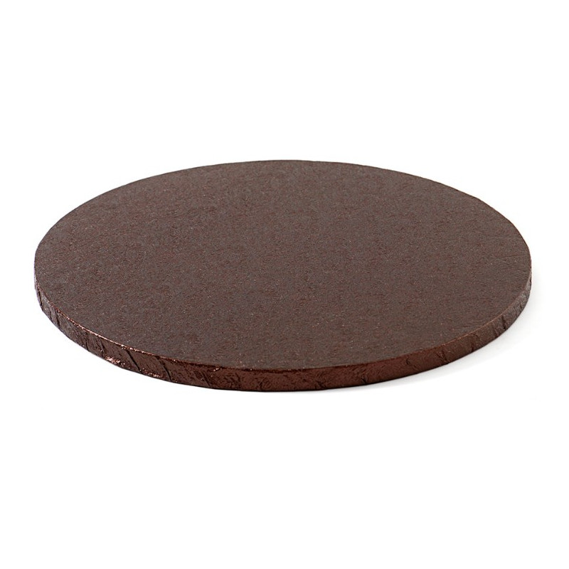CAKE BOARD TONDO Ø 35 x H 1,2cm - Vassoio MARRONE - Piatto SottoTorta rigido