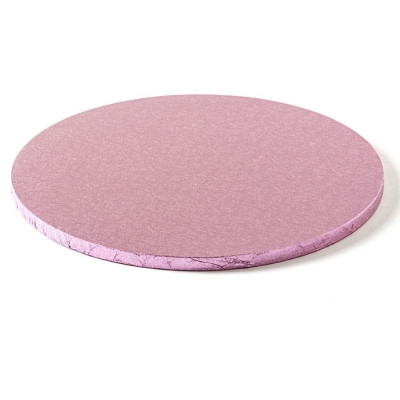 CAKE BOARD TONDO Ø 35 x H 1,2cm - Vassoio ROSA - Piatto SottoTorta rigido