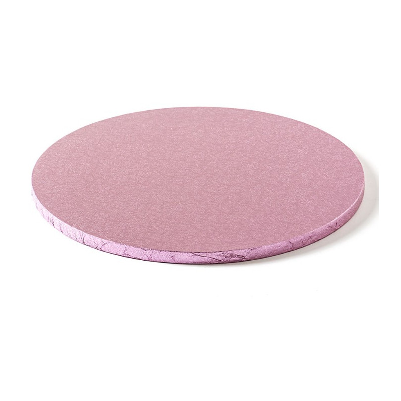 CAKE BOARD TONDO Ø 35 x H 1,2cm - Vassoio ROSA - Piatto SottoTorta rigido