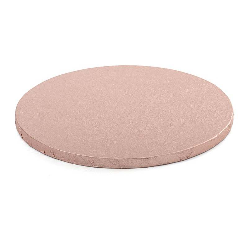 CAKE BOARD TONDO Ø 35 x H 1,2cm - Vassoio ROSA ANTICO - Piatto SottoTorta rigido
