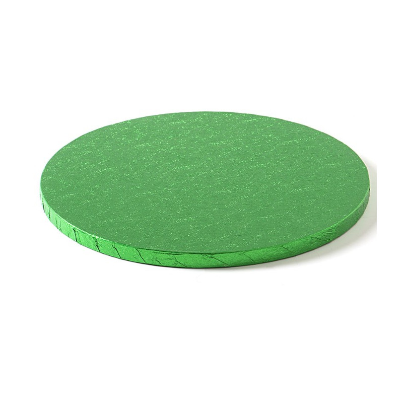 CAKE BOARD TONDO Ø 35 x H 1,2cm - Vassoio VERDE - Piatto SottoTorta rigido
