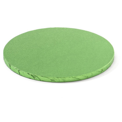 CAKE BOARD TONDO Ø 35 x H 1,2cm - Vassoio VERDE CHIARO - Piatto SottoTorta rigido