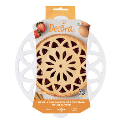Griglia tagliapasta FLOWER tonda Ø28cm - per realizzare crostata, dolci torte