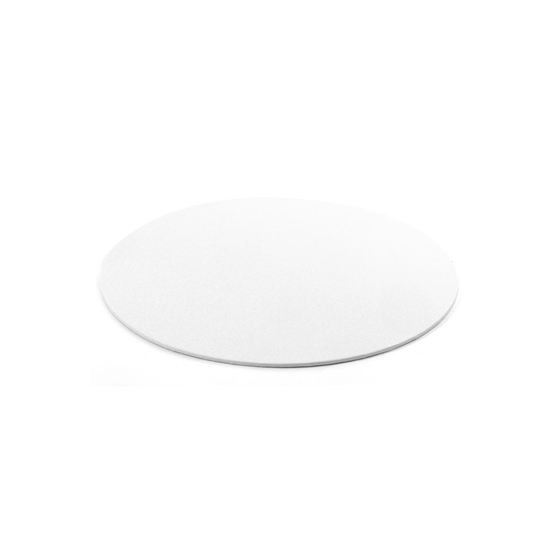 CAKE BOARD TONDO sottile Ø 32 x H 0,3cm - Vassoio Bianco -  Piatto SottoTorta rigido