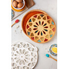 Griglia tagliapasta FLOWER tonda Ø28cm - per realizzare crostata, dolci torte