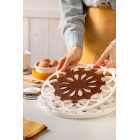 Griglia tagliapasta FLOWER tonda Ø28cm - per realizzare crostata, dolci torte